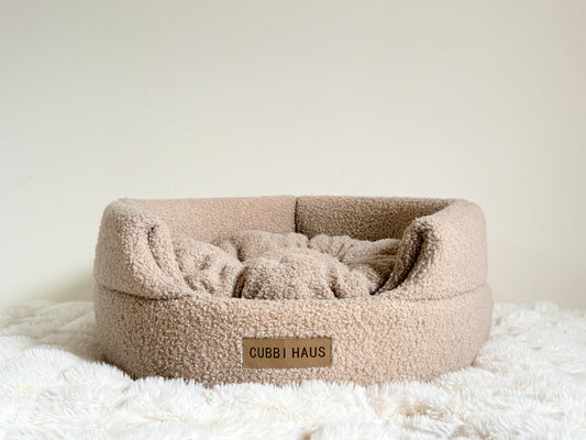 CUBBI HAUS Luxury Dog Bed - Beige